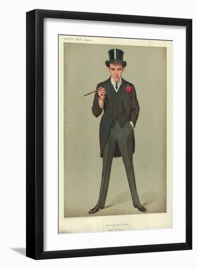 Mr F E Smith, a Successful First Speech, Moab Is My Washpot, 16 January 1907, Vanity Fair Cartoon-Sir Leslie Ward-Framed Giclee Print