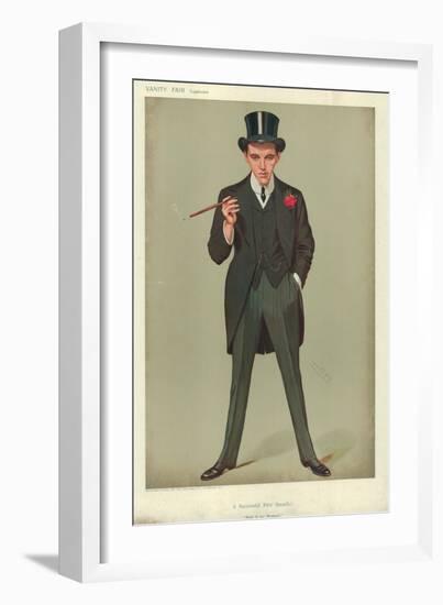 Mr F E Smith, a Successful First Speech, Moab Is My Washpot, 16 January 1907, Vanity Fair Cartoon-Sir Leslie Ward-Framed Giclee Print