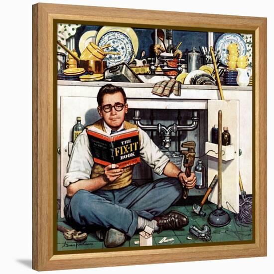 "Mr. Fix-It", January 14, 1956-Stevan Dohanos-Framed Premier Image Canvas