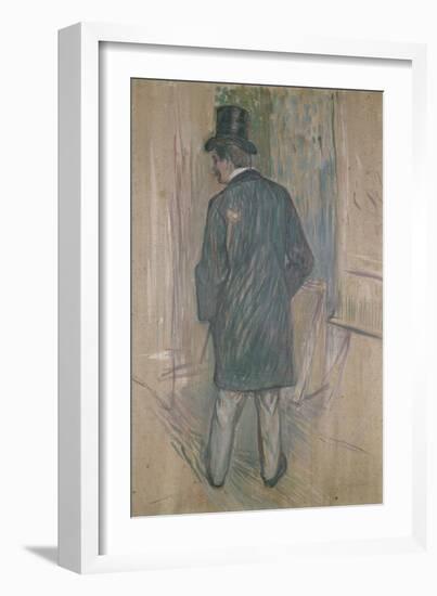 Mr Fourcade (Oil on Canvas)-Henri de Toulouse-Lautrec-Framed Giclee Print