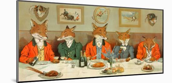 Mr. Fox's Hunt Breakfast-Unknown Unknown-Mounted Art Print