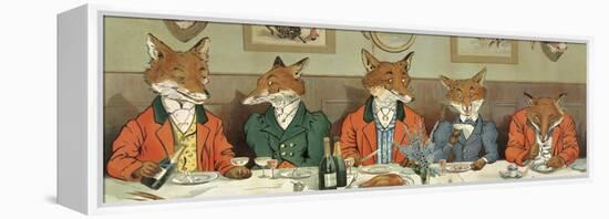 Mr. Fox's Hunt Breakfast-H Neilson-Framed Stretched Canvas