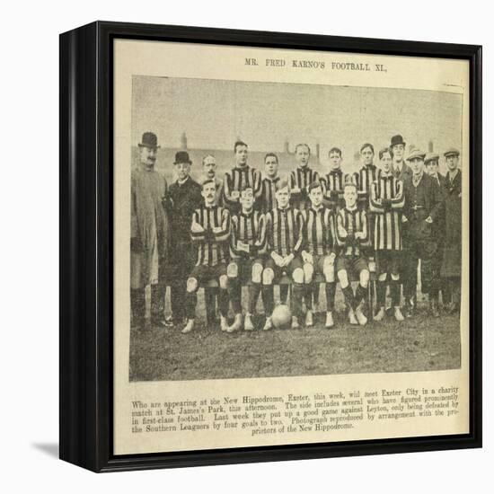 Mr Fred Karno's Football XI-null-Framed Premier Image Canvas