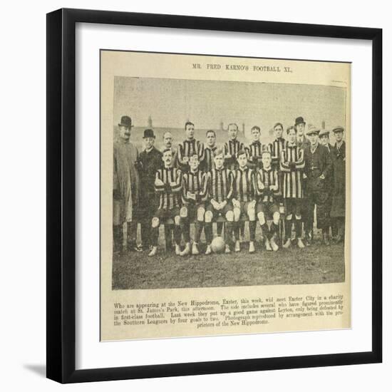 Mr Fred Karno's Football XI-null-Framed Giclee Print