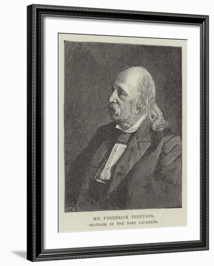 Mr Frederick Tennyson, Brother of the Poet Laureate-null-Framed Giclee Print