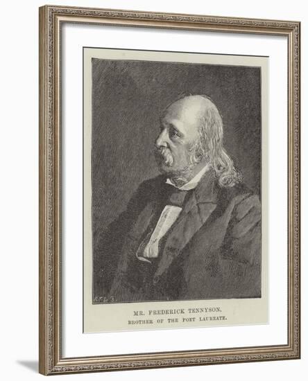 Mr Frederick Tennyson, Brother of the Poet Laureate-null-Framed Giclee Print