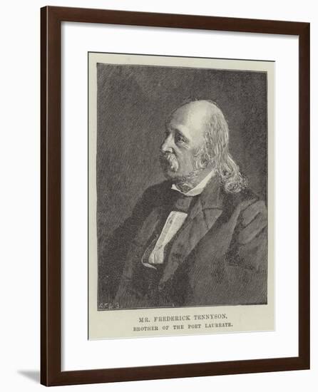 Mr Frederick Tennyson, Brother of the Poet Laureate-null-Framed Giclee Print