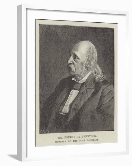 Mr Frederick Tennyson, Brother of the Poet Laureate-null-Framed Giclee Print