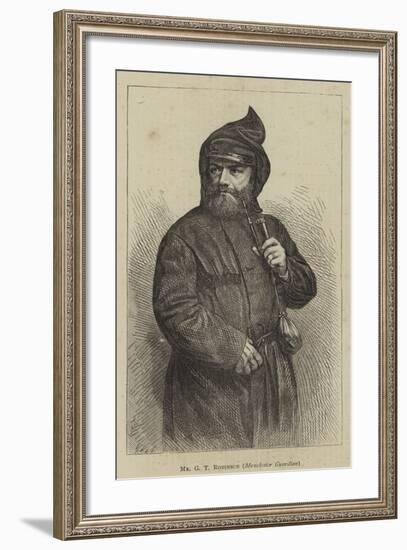 Mr G T Robinson, Manchester Guardian-null-Framed Giclee Print