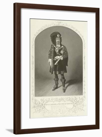 Mr G V Brooke as the Duke of Gloster, Richard the Third, Act I, Scene I-null-Framed Giclee Print