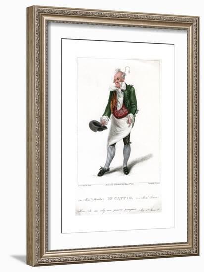 Mr Gattie as Monsieur Morbleu in Monsieur Tonson, 1822-R Cooper-Framed Giclee Print