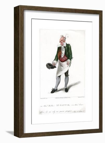 Mr Gattie as Monsieur Morbleu in Monsieur Tonson, 1822-R Cooper-Framed Giclee Print