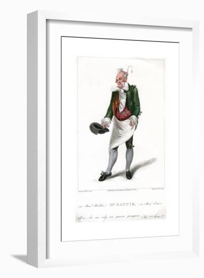 Mr Gattie as Monsieur Morbleu in Monsieur Tonson, 1822-R Cooper-Framed Giclee Print