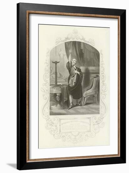 Mr George Bennett as Apemantus, Apemantus' Grace, Timon of Athens, Act I, Scene II-null-Framed Giclee Print