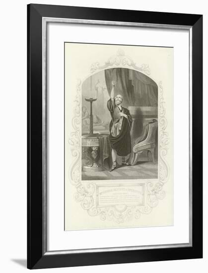 Mr George Bennett as Apemantus, Apemantus' Grace, Timon of Athens, Act I, Scene II-null-Framed Giclee Print