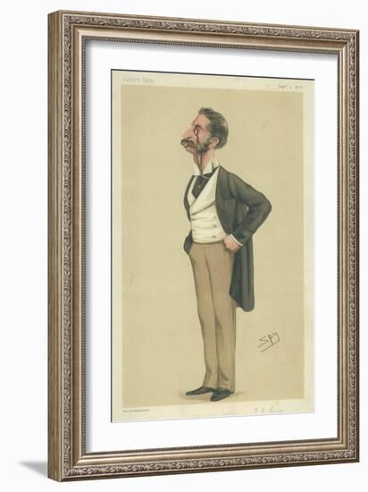 Mr George Henry Lewis-Sir Leslie Ward-Framed Giclee Print