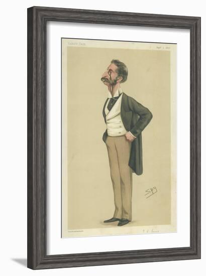 Mr George Henry Lewis-Sir Leslie Ward-Framed Giclee Print