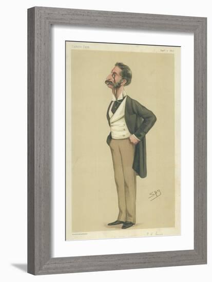 Mr George Henry Lewis-Sir Leslie Ward-Framed Giclee Print