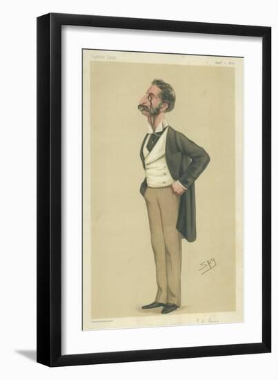 Mr George Henry Lewis-Sir Leslie Ward-Framed Giclee Print