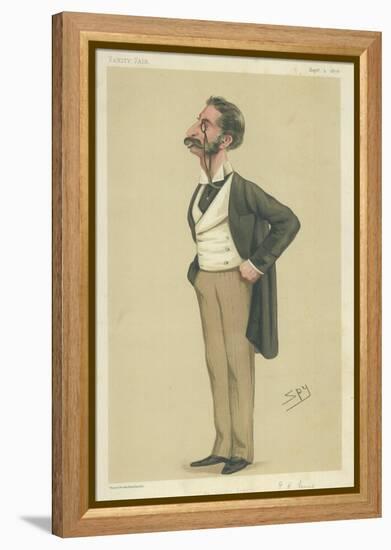 Mr George Henry Lewis-Sir Leslie Ward-Framed Premier Image Canvas