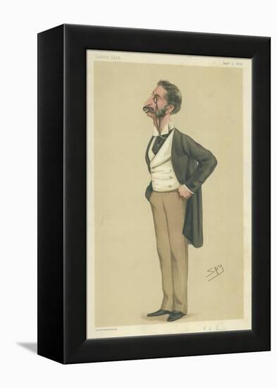 Mr George Henry Lewis-Sir Leslie Ward-Framed Premier Image Canvas