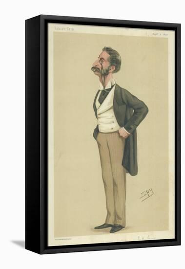 Mr George Henry Lewis-Sir Leslie Ward-Framed Premier Image Canvas