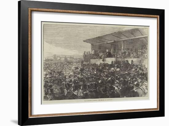 Mr Gladstone Addressing the Meeting on Blackheath-Charles Robinson-Framed Giclee Print