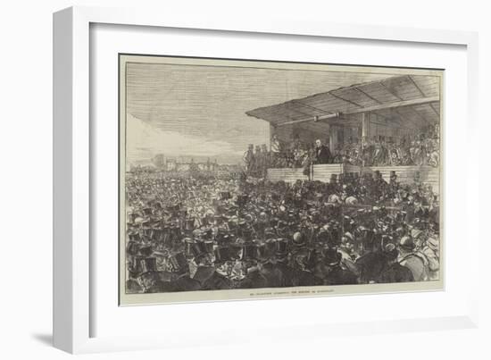 Mr Gladstone Addressing the Meeting on Blackheath-Charles Robinson-Framed Giclee Print