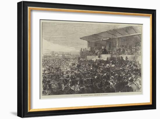 Mr Gladstone Addressing the Meeting on Blackheath-Charles Robinson-Framed Giclee Print