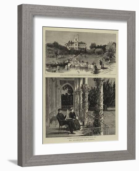 Mr Gladstone at Cannes-null-Framed Giclee Print