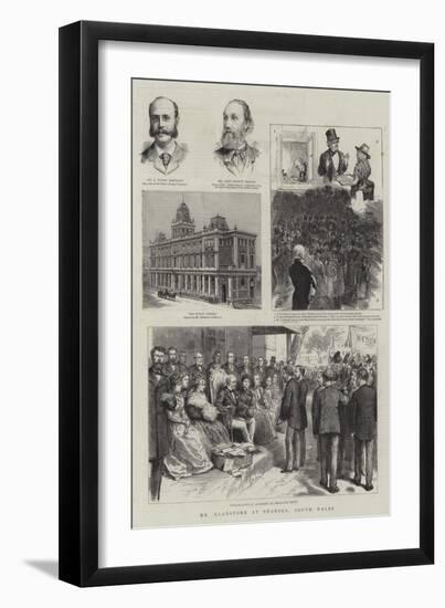 Mr Gladstone at Swansea, South Wales-null-Framed Giclee Print