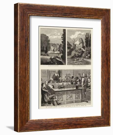 Mr Gladstone Attacking Mr Disraeli's First Budget in the House of Commons, 1852-null-Framed Giclee Print