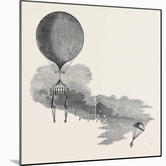 Mr. Green's Signal Balloon, Dispatches, and Parachute, for the Arctic Expedition-null-Mounted Giclee Print