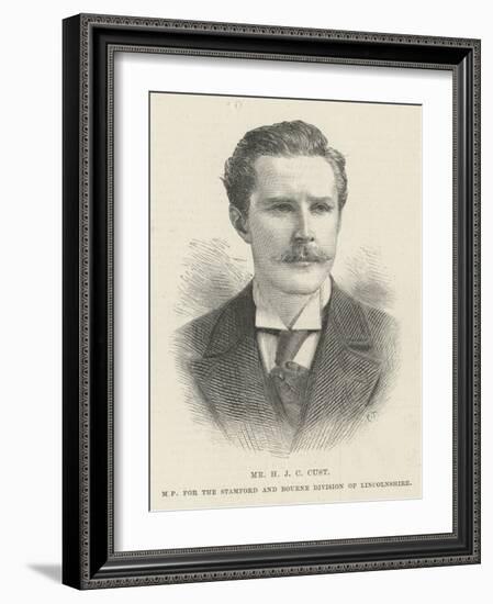 Mr H J C Cust, Mp for the Stamford and Bourne Division of Lincolnshire-null-Framed Giclee Print