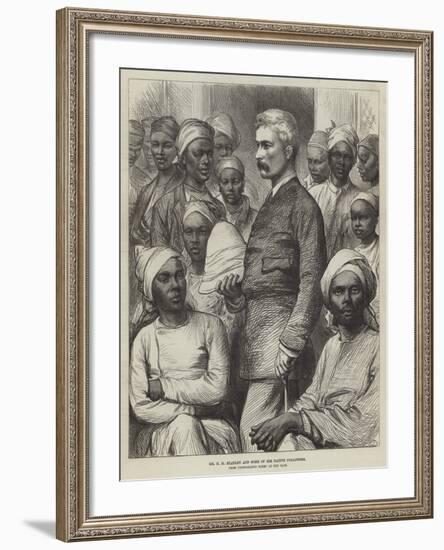 Mr H M Stanley and Some of His Native Followers-null-Framed Giclee Print