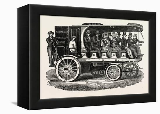 Mr. Hancock's Last New Steam Carriage, Automaton-null-Framed Premier Image Canvas