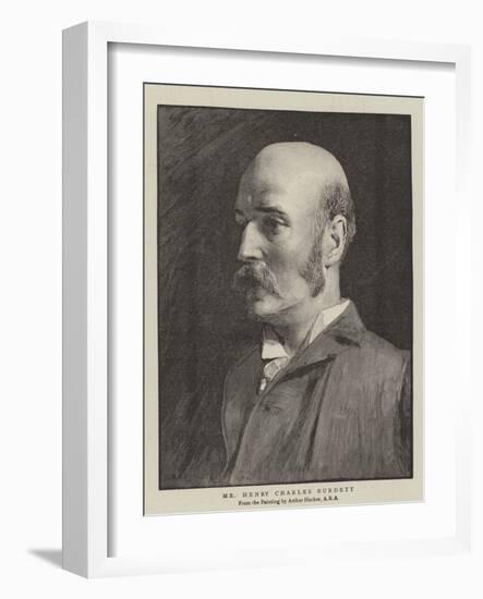 Mr Henry Charles Burdett-Arthur Hacker-Framed Giclee Print