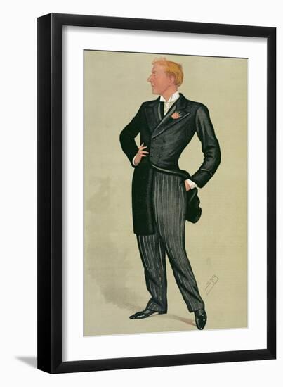 Mr Herbert Beerbohm Tree (1852-1917), a 'spy' Cartoon from Vanity Fair, 12th July 1890-Sir Leslie Ward-Framed Giclee Print