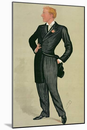 Mr Herbert Beerbohm Tree (1852-1917), a 'spy' Cartoon from Vanity Fair, 12th July 1890-Sir Leslie Ward-Mounted Giclee Print