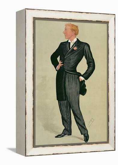 Mr Herbert Beerbohm Tree (1852-1917), a 'spy' Cartoon from Vanity Fair, 12th July 1890-Sir Leslie Ward-Framed Premier Image Canvas