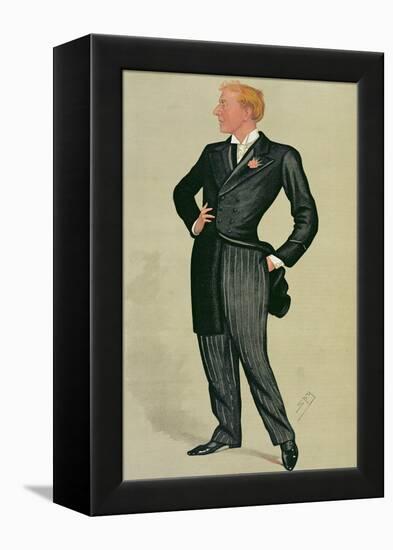 Mr Herbert Beerbohm Tree (1852-1917), a 'spy' Cartoon from Vanity Fair, 12th July 1890-Sir Leslie Ward-Framed Premier Image Canvas