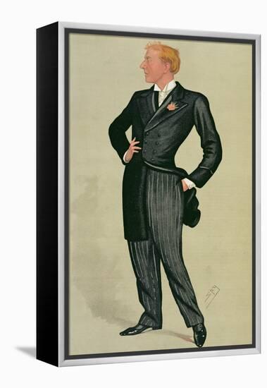 Mr Herbert Beerbohm Tree (1852-1917), a 'spy' Cartoon from Vanity Fair, 12th July 1890-Sir Leslie Ward-Framed Premier Image Canvas