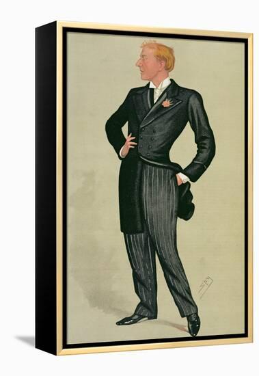 Mr Herbert Beerbohm Tree (1852-1917), a 'spy' Cartoon from Vanity Fair, 12th July 1890-Sir Leslie Ward-Framed Premier Image Canvas