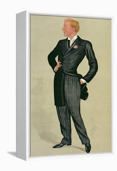 Mr Herbert Beerbohm Tree (1852-1917), a 'spy' Cartoon from Vanity Fair, 12th July 1890-Sir Leslie Ward-Framed Premier Image Canvas