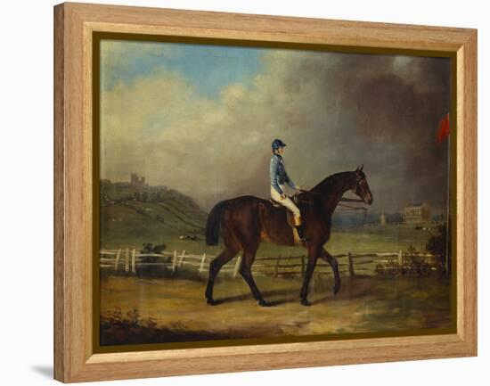 Mr. Hindley's Brown Filly 'Rosina' by 'Romulus' Ridden by the Owner on Lincoln Race Course-P. Ewbank-Framed Premier Image Canvas