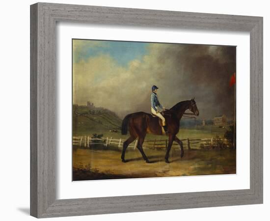 Mr. Hindley's Brown Filly 'Rosina' by 'Romulus' Ridden by the Owner on Lincoln Race Course-P. Ewbank-Framed Giclee Print