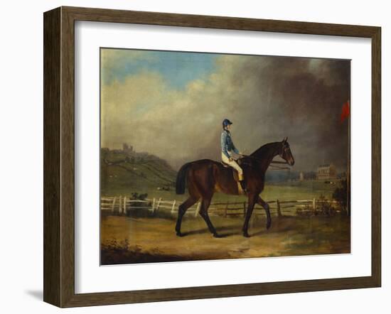 Mr. Hindley's Brown Filly 'Rosina' by 'Romulus' Ridden by the Owner on Lincoln Race Course-P. Ewbank-Framed Giclee Print