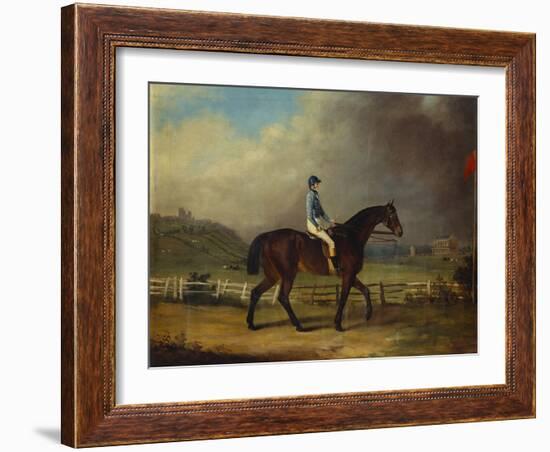 Mr. Hindley's Brown Filly 'Rosina' by 'Romulus' Ridden by the Owner on Lincoln Race Course-P. Ewbank-Framed Giclee Print