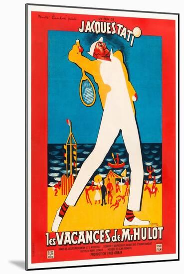 Mr. Hulot's Holiday, 1953 (Les Vacances De Monsieur Hulot)-null-Mounted Giclee Print