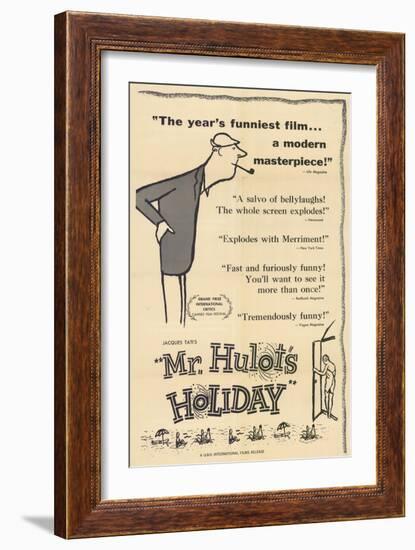 Mr. Hulot's Holiday, 1953-null-Framed Art Print